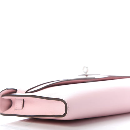Hermes Swift Kelly Cut Clutch Pochette Rose Sakura 5 of 8