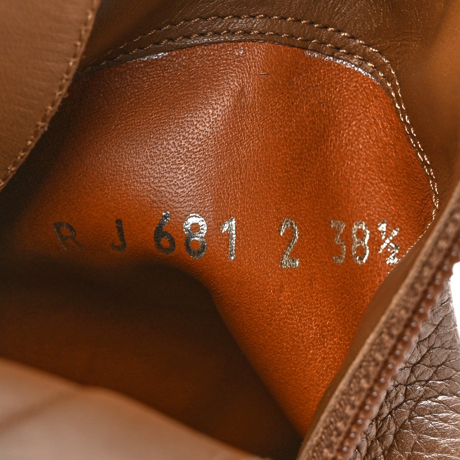 Valentino Garavani Grained Calfskin Rockstud Single Buckle 35mm Cowboy Ankle Boots 38.5 Nocciola 9 of 11