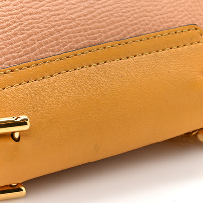 Chloe Grained Calfskin Lambskin Nano Bi-Color Drew Shoulder Bag Beige Yellow 11 of 11