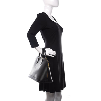 Louis Vuitton Epi Alma PM Black 2 of 10