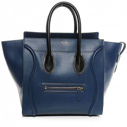Celine Smooth Calfskin Mini Luggage Deepsea 1 of 8