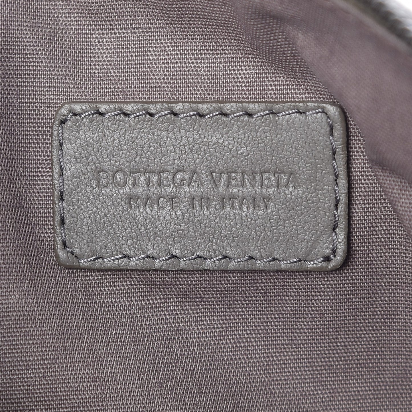 Nappa Intrecciato Cosmetic Pouch Light Gray