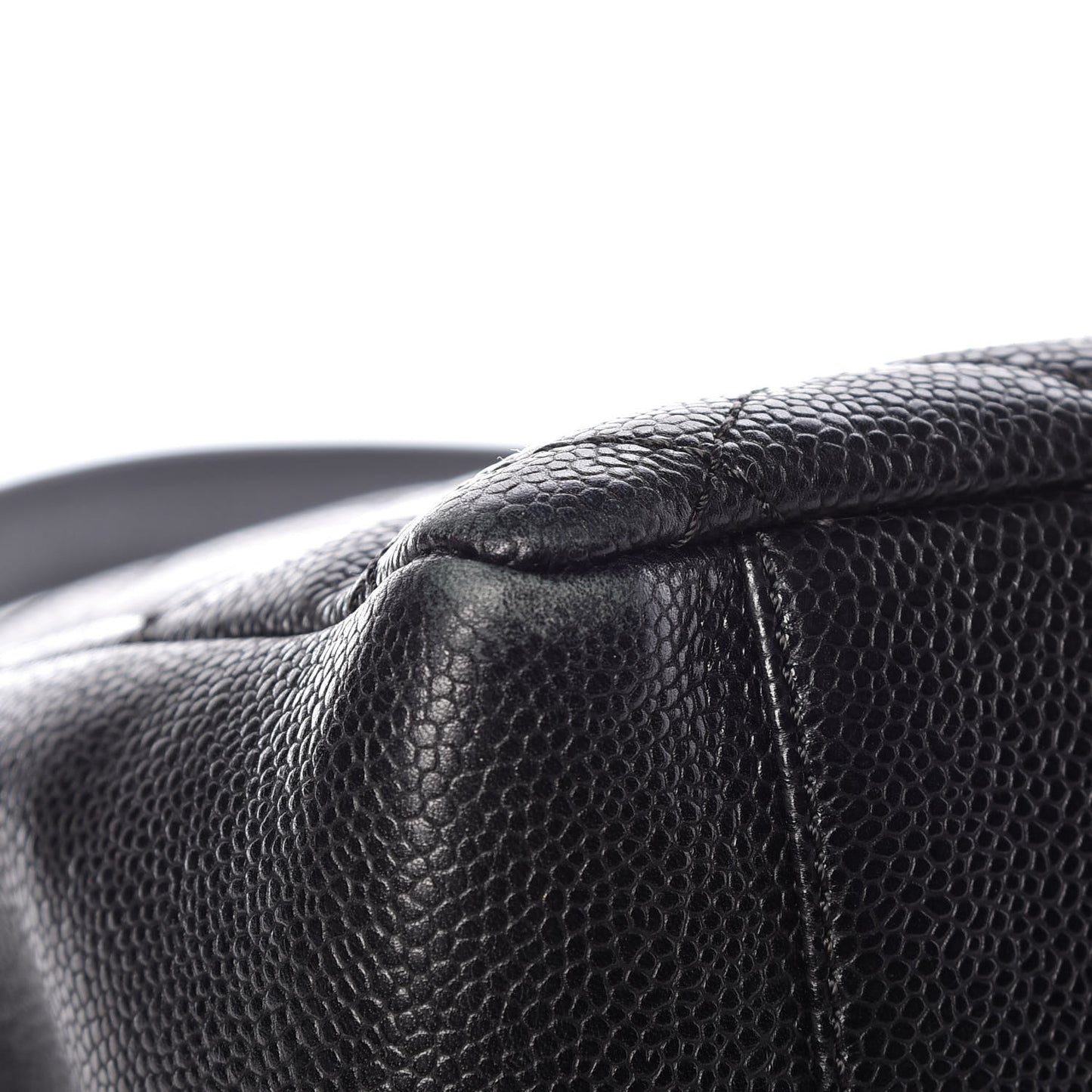 Caviar Quilted Grand Shopping Tote GST Black