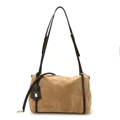 Louis Vuitton Suede Monogram Express MM Hazelnut 1 of 11