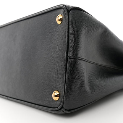 Prada Saffiano Lux Medium Galleria Double Zip Tote Black 10 of 13