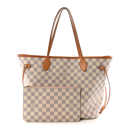 Louis Vuitton Damier Azur Neo Neverfull MM Rose Ballerine 3 of 10