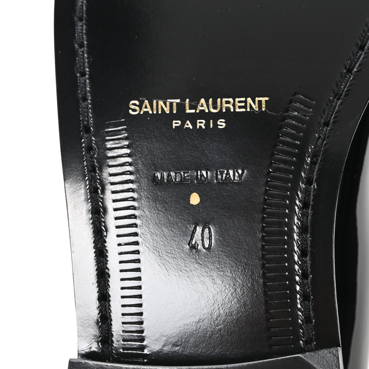 Saint Laurent Patent Le Loafer 15 Penny Slippers 40 Black 7 of 11