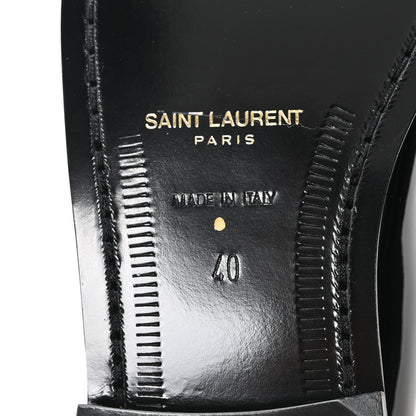 Saint Laurent Patent Le Loafer 15 Penny Slippers 40 Black 7 of 11