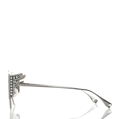 Fendi Crystal Freedom Sunglasses 0380G/S Silver 3 of 8