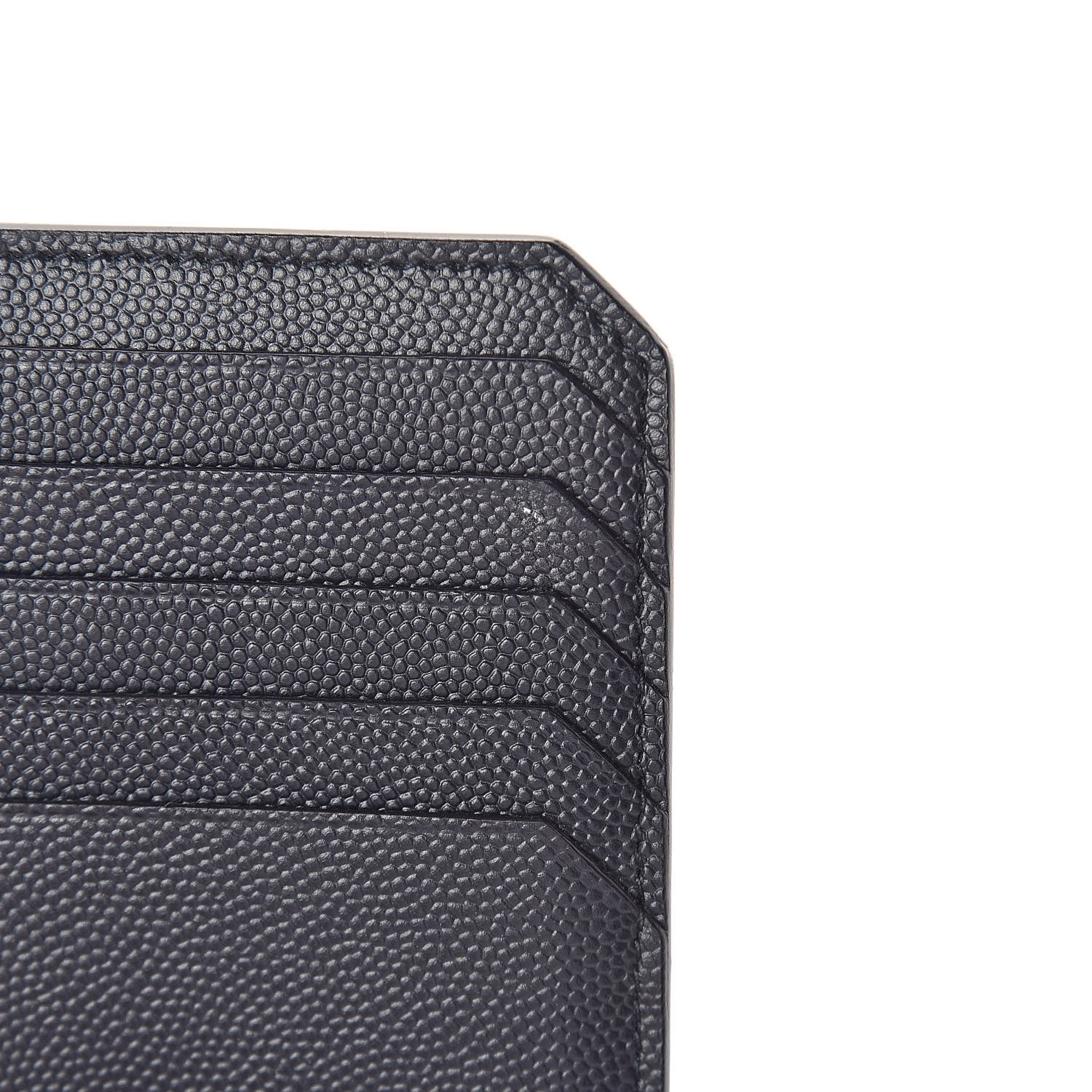 Saint Laurent Grain de Poudre 5 Fragments Zip Pouch Card Holder Marine 5 of 8