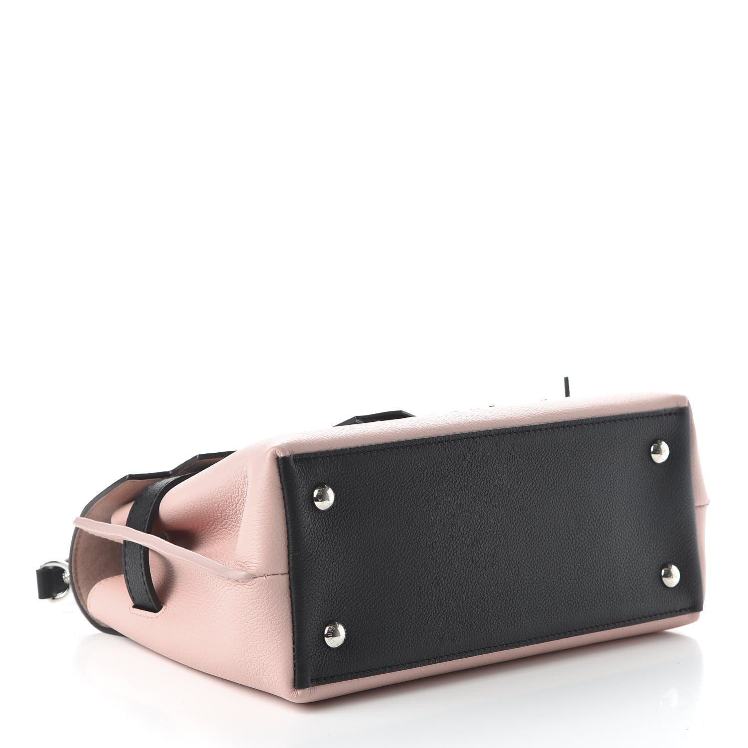 Louis Vuitton Soft Calfskin Embroidered Lockme Ever BB Rose Pink Snow White Black 4 of 9