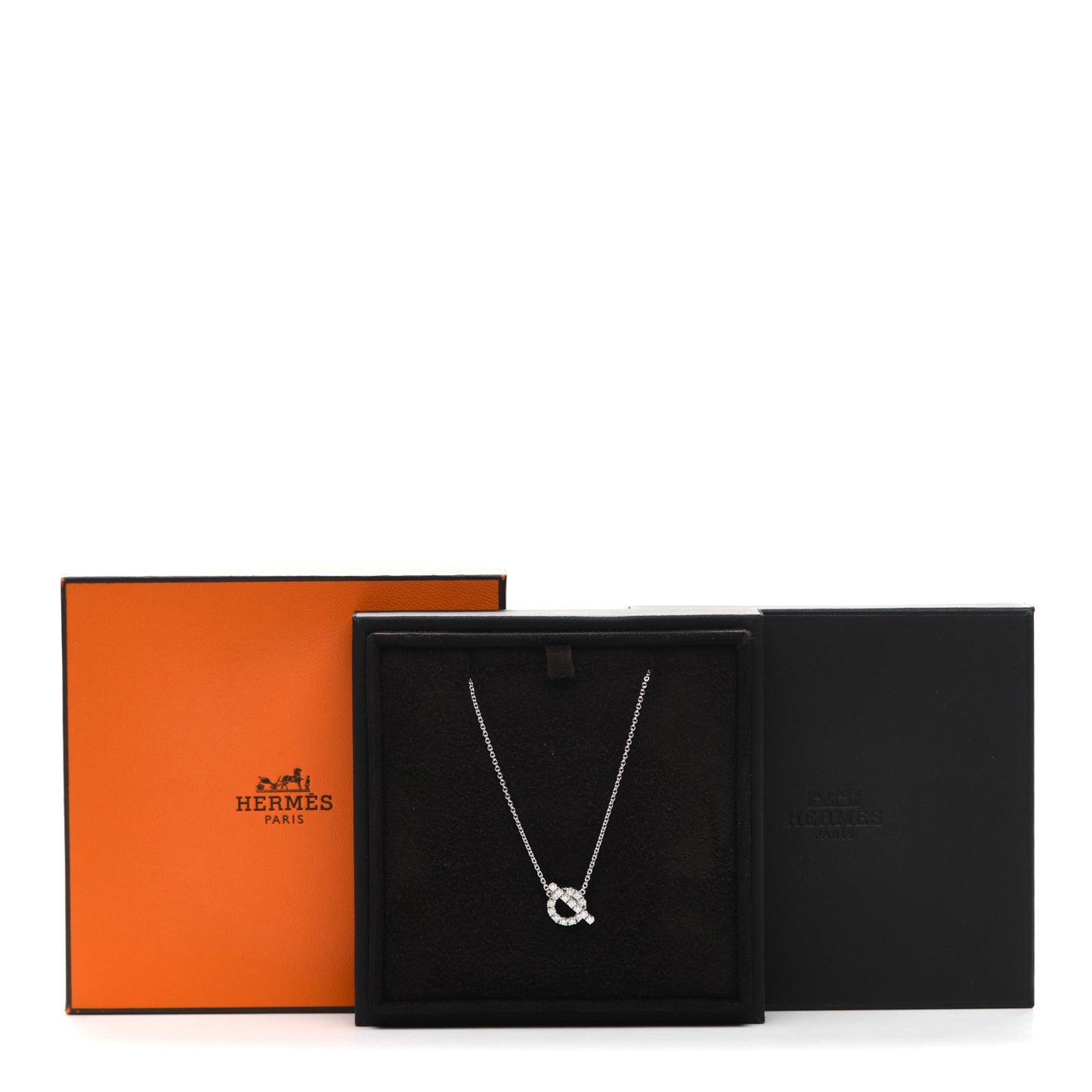 18K White Gold Diamond Finesse Pendant Necklace
