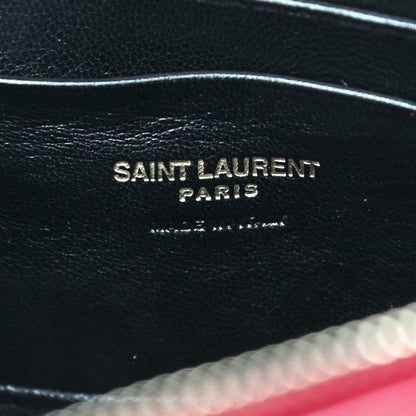 Saint Laurent Grain De Poudre Matelasse Monogram Mini Lou Camera Bag Eros Red 6 of 9