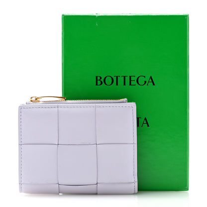 Bottega Veneta Nappa Maxi Intrecciato Bifold Zip Wallet Oyster 9 of 9
