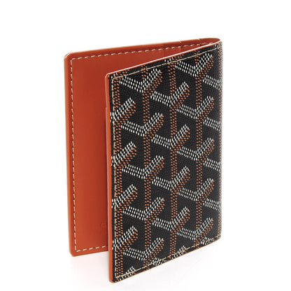 Goyard Goyardine Saint Marc Folding Card Case Black Gold 3 of 9