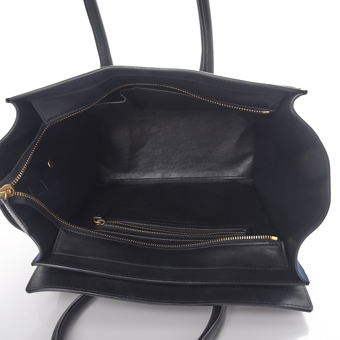 Smooth Calfskin Suede Mini Tri-Color Luggage Beige