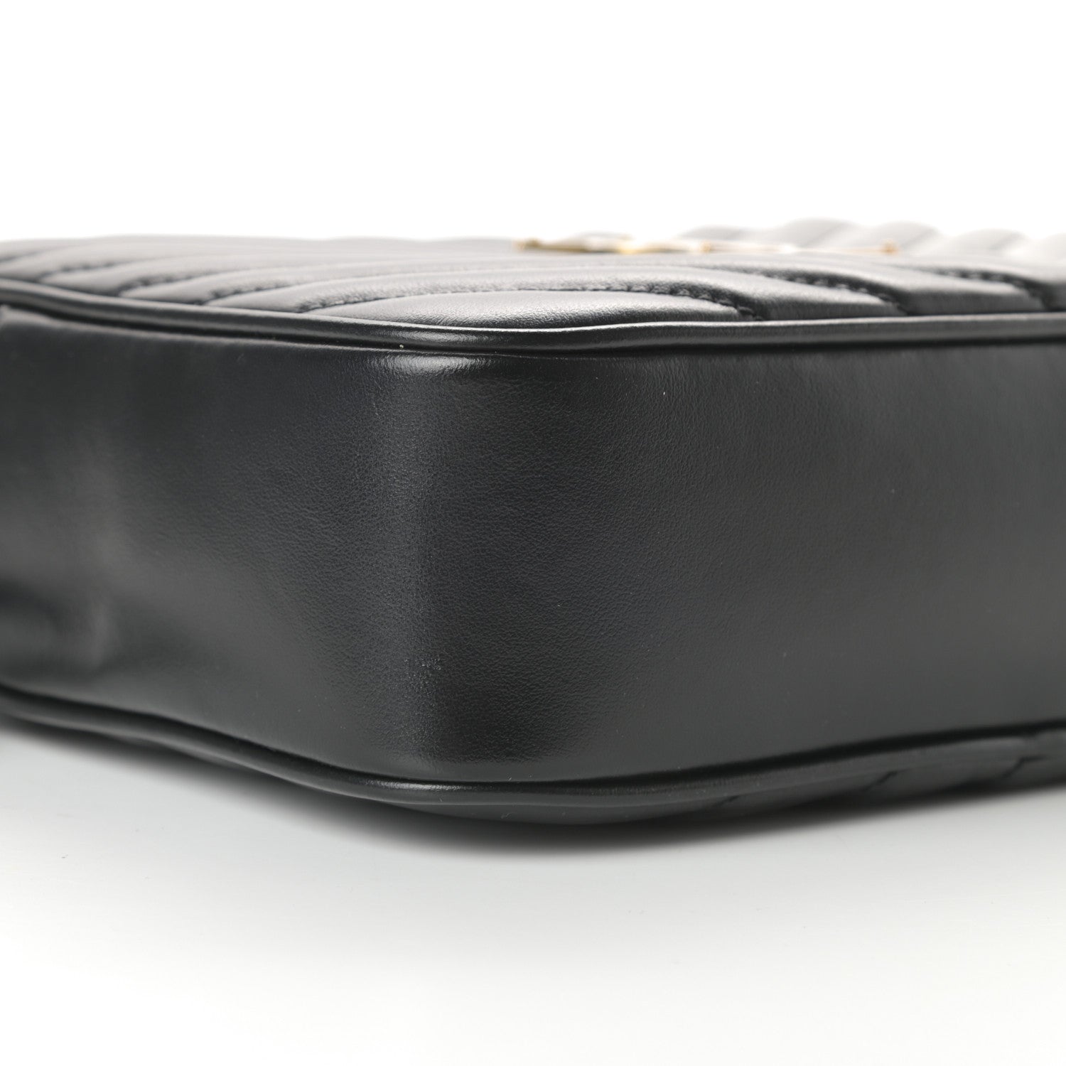 Saint Laurent Calfskin Matelasse Monogram Lou Camera Bag Black 9 of 10