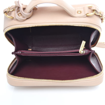 Chanel Caviar Quilted Medium CC Filigree Vanity Case Beige 5 of 11