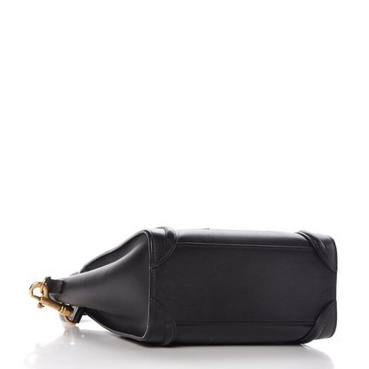 Celine Smooth Calfskin Nano Luggage Black 4 of 8