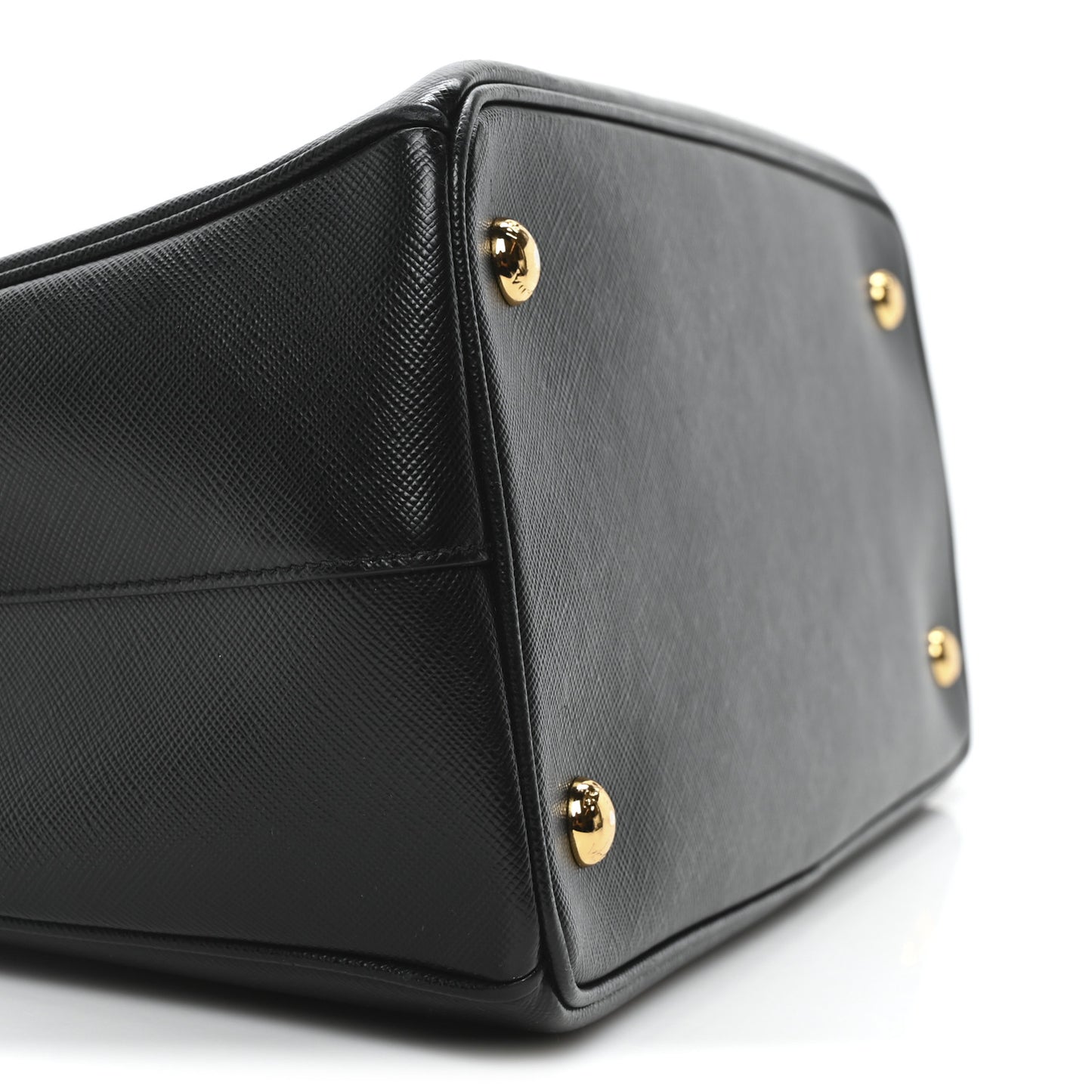 Saffiano Lux Medium Tote Black