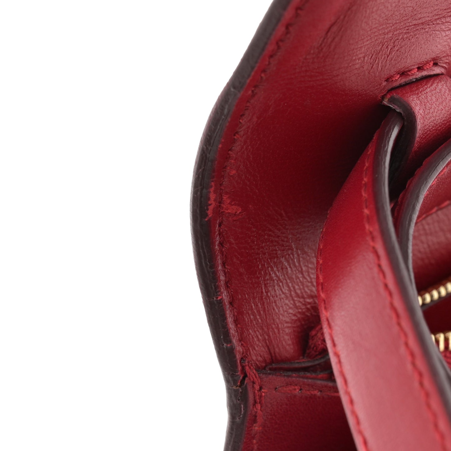 Box Calfskin Medium Classic Box Flap Bag Red