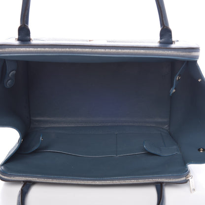 Celine Drummed Calfskin Suede Double Zip Trapeze Orage 5 of 18