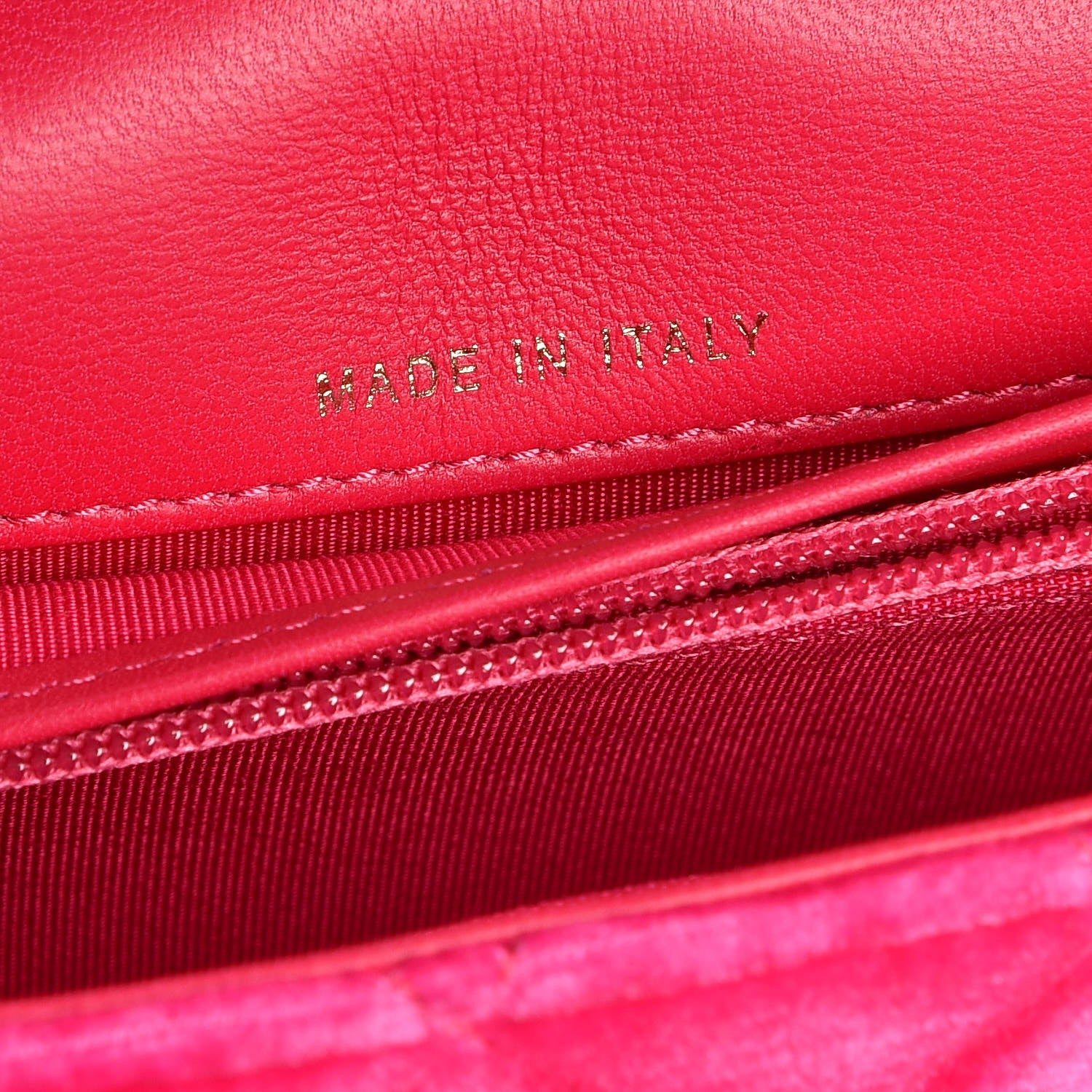 Chanel Velvet Quilted Clutch With Chain Pink 8 of 12