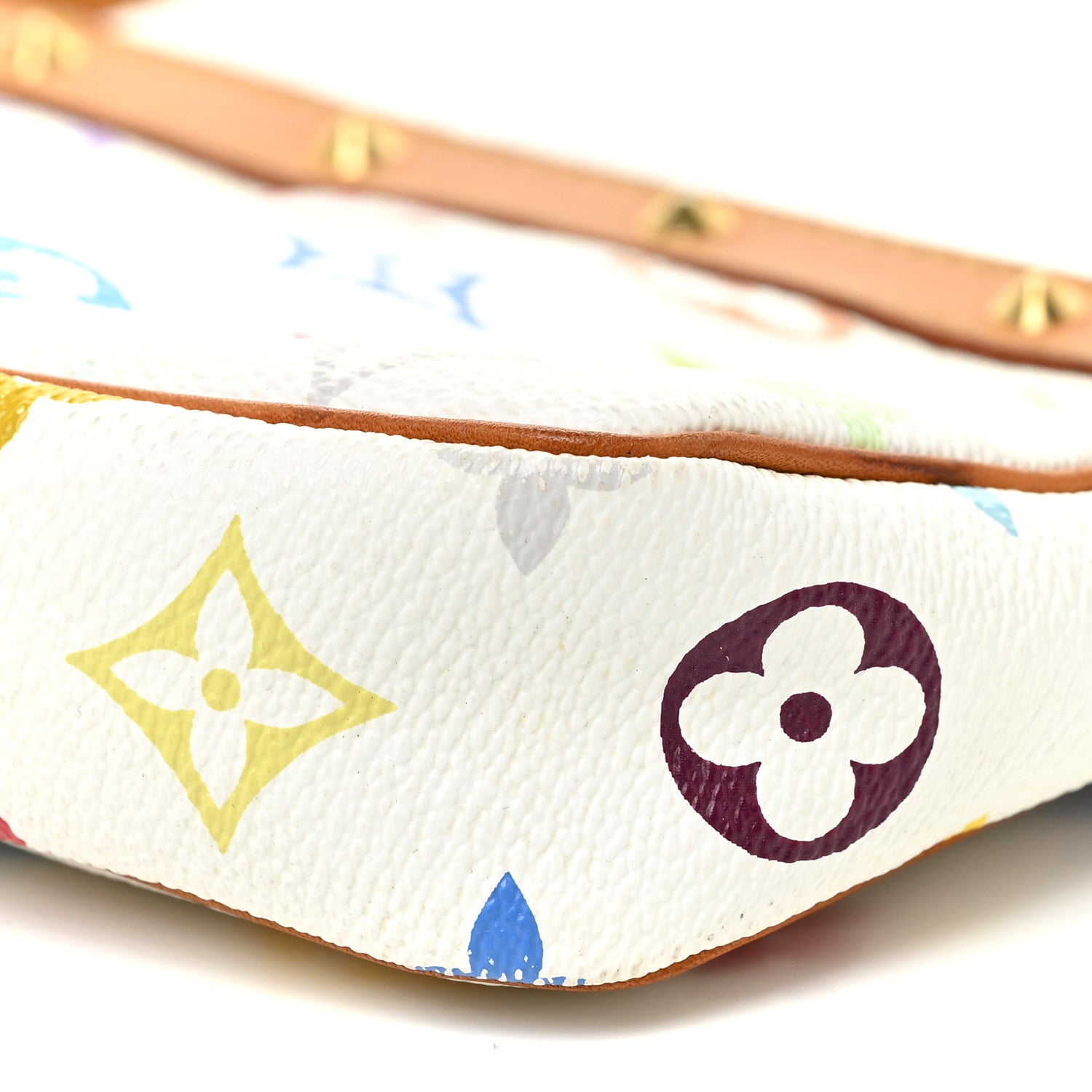 Louis Vuitton Monogram Multicolor Pochette Accessories White 8 of 17