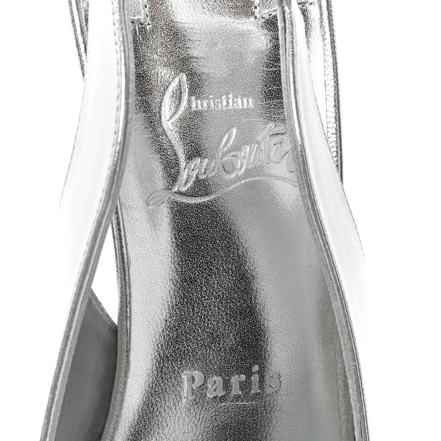 Metallic Nappa Hot Chick Slingback 70 Pumps 40 Silver