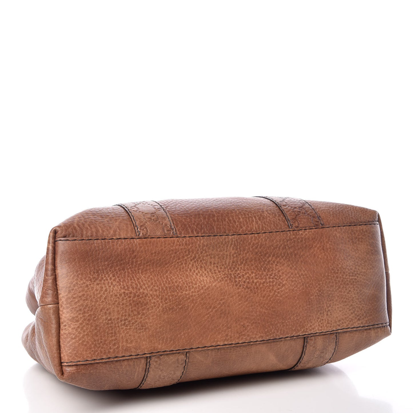 Calfskin Medium Bamboo Bar Tote Bag Brown