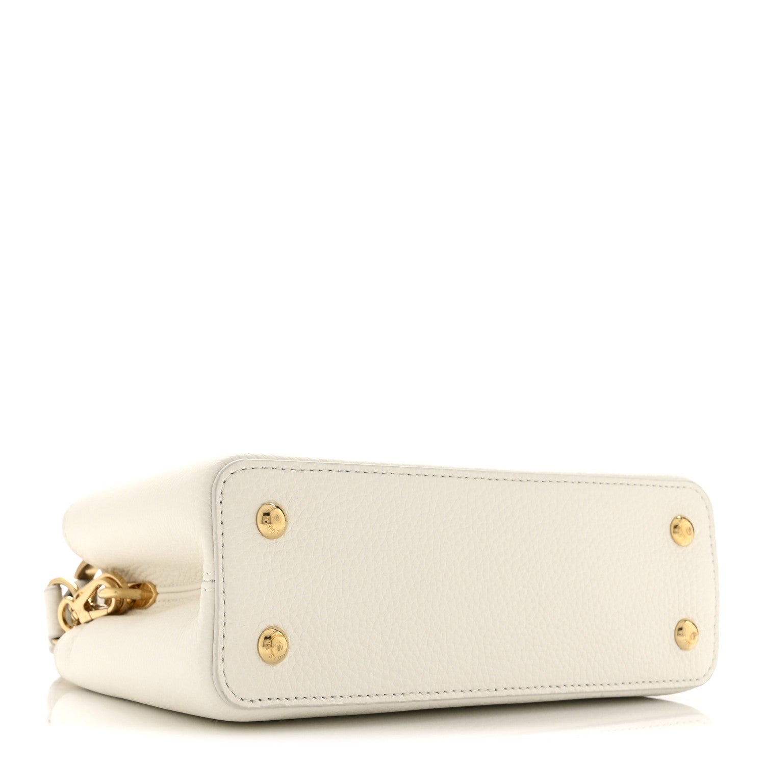 Louis Vuitton Taurillon Small Chain My Capucines Snow 4 of 10