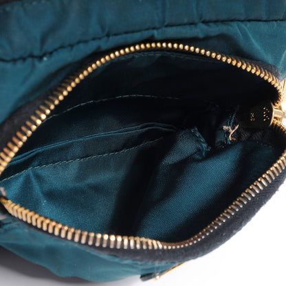 Prada Vela Cosmetic Pouch Petrolio 6 of 12