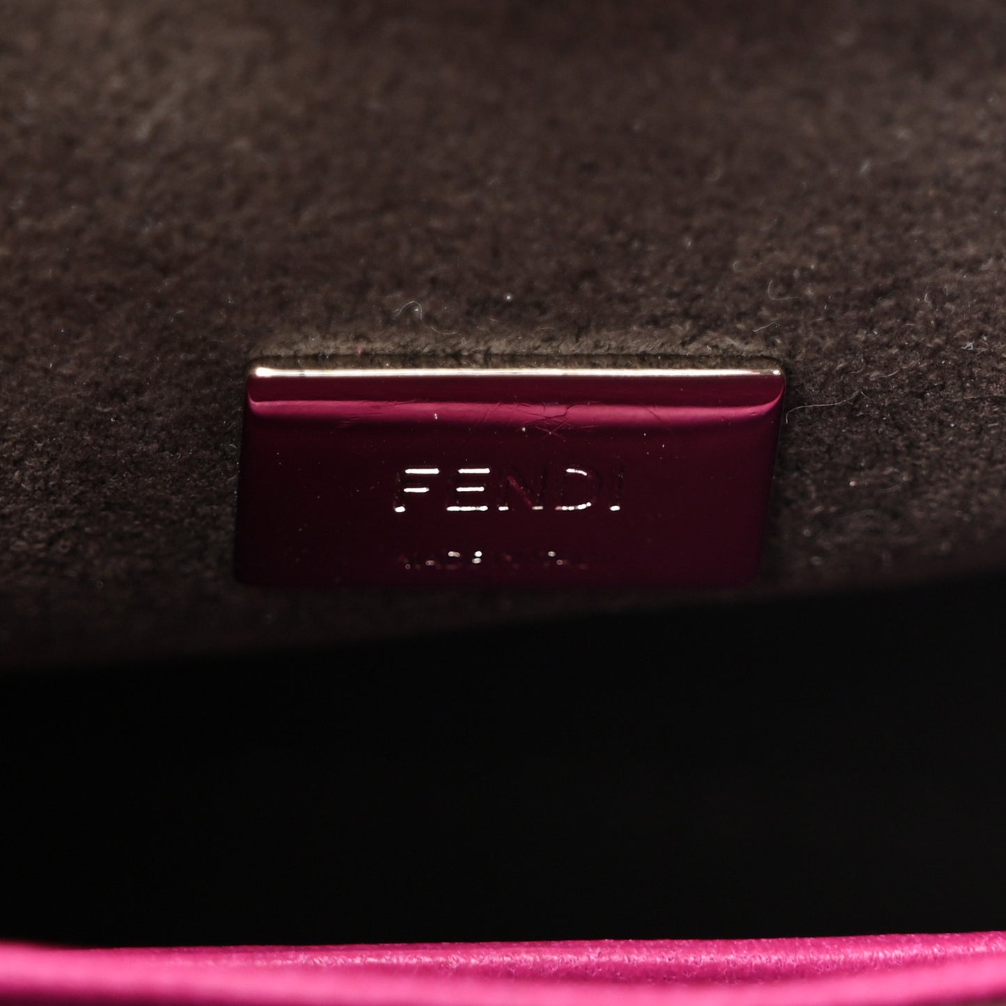 Nappa Micro Peekaboo Iconic Satchel Magenta
