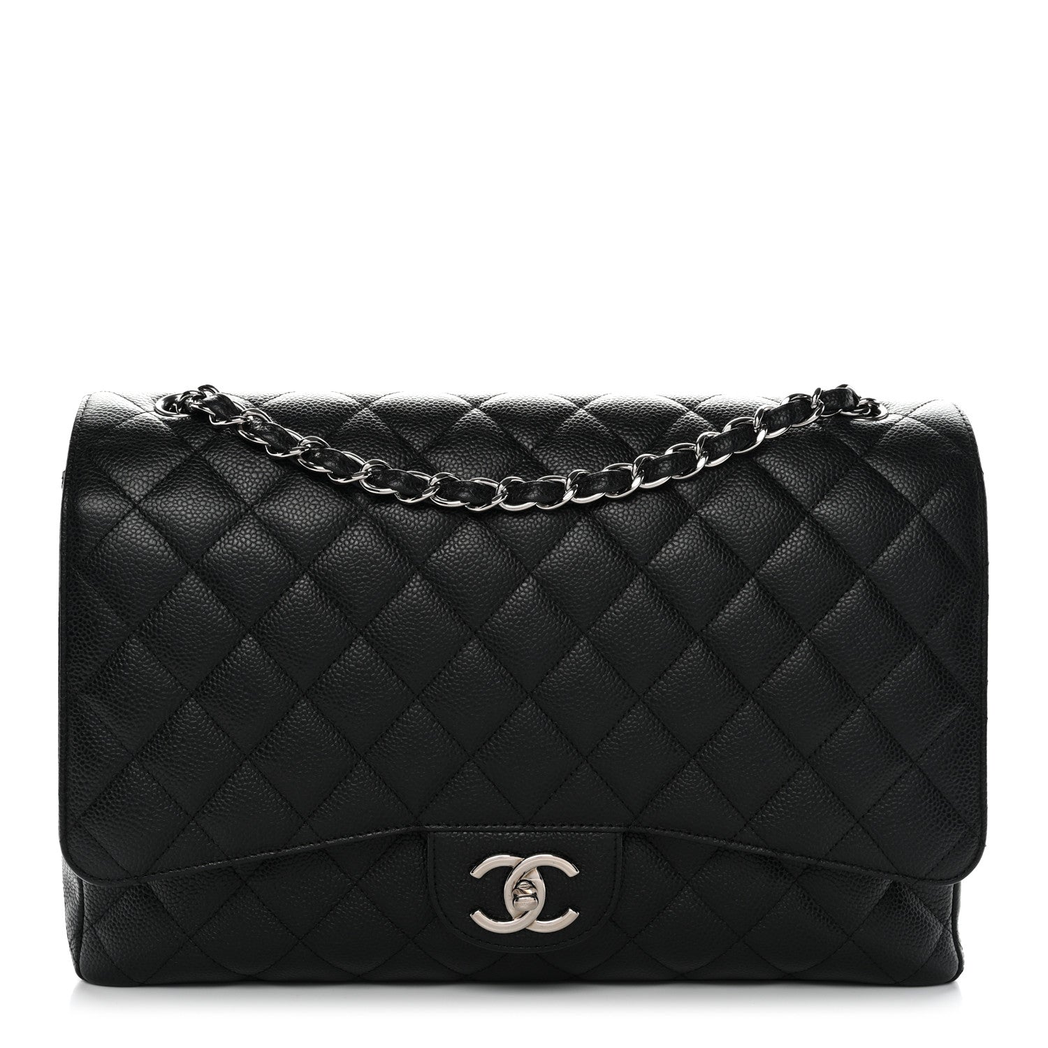 Chanel Caviar Quilted Maxi Double Flap Black 1 of 10