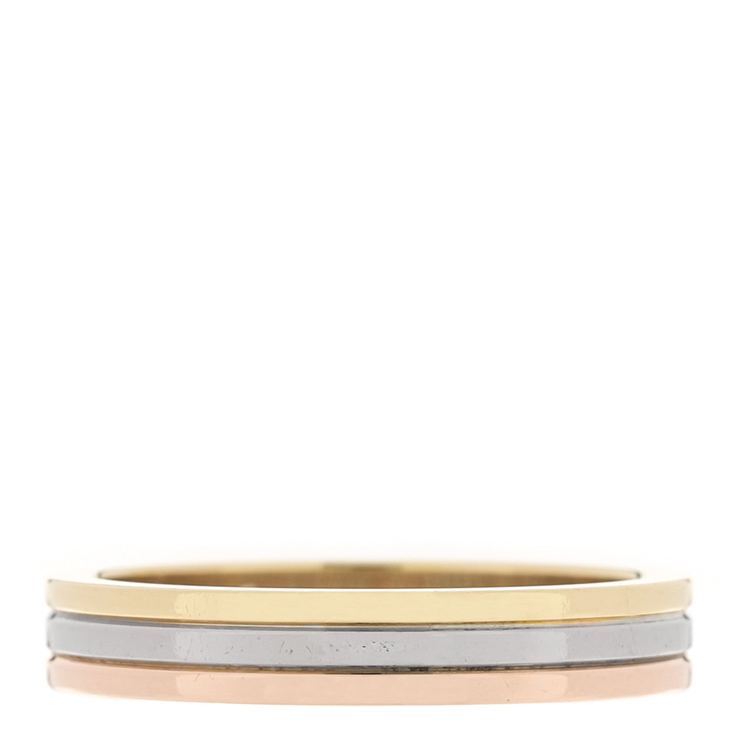 Cartier 18K Pink White Yellow Gold 3.5mm Vendome Louis Cartier Wedding Band Ring 53 6.5 3 of 4