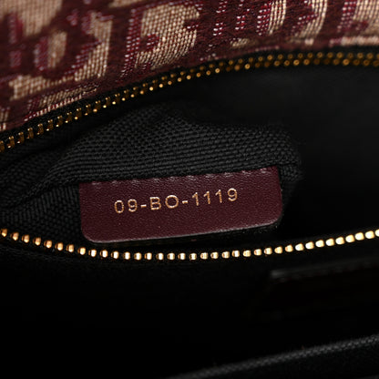 Christian Dior Oblique 30 Montaigne Flap Bag Burgundy 7 of 10