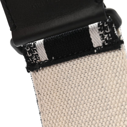 Christian Dior Canvas Embroidered Shoulder Strap Black Ultramatte 7 of 7