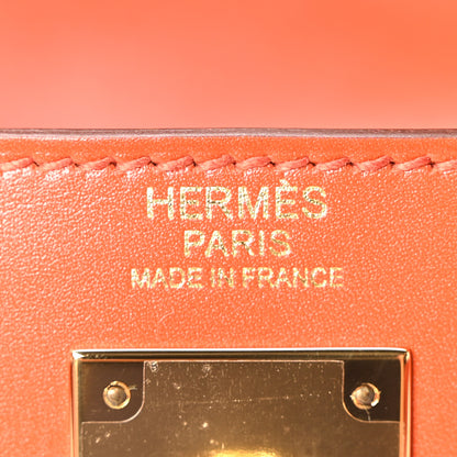 Hermes Box Kelly Sellier 32 Orange 6 of 10
