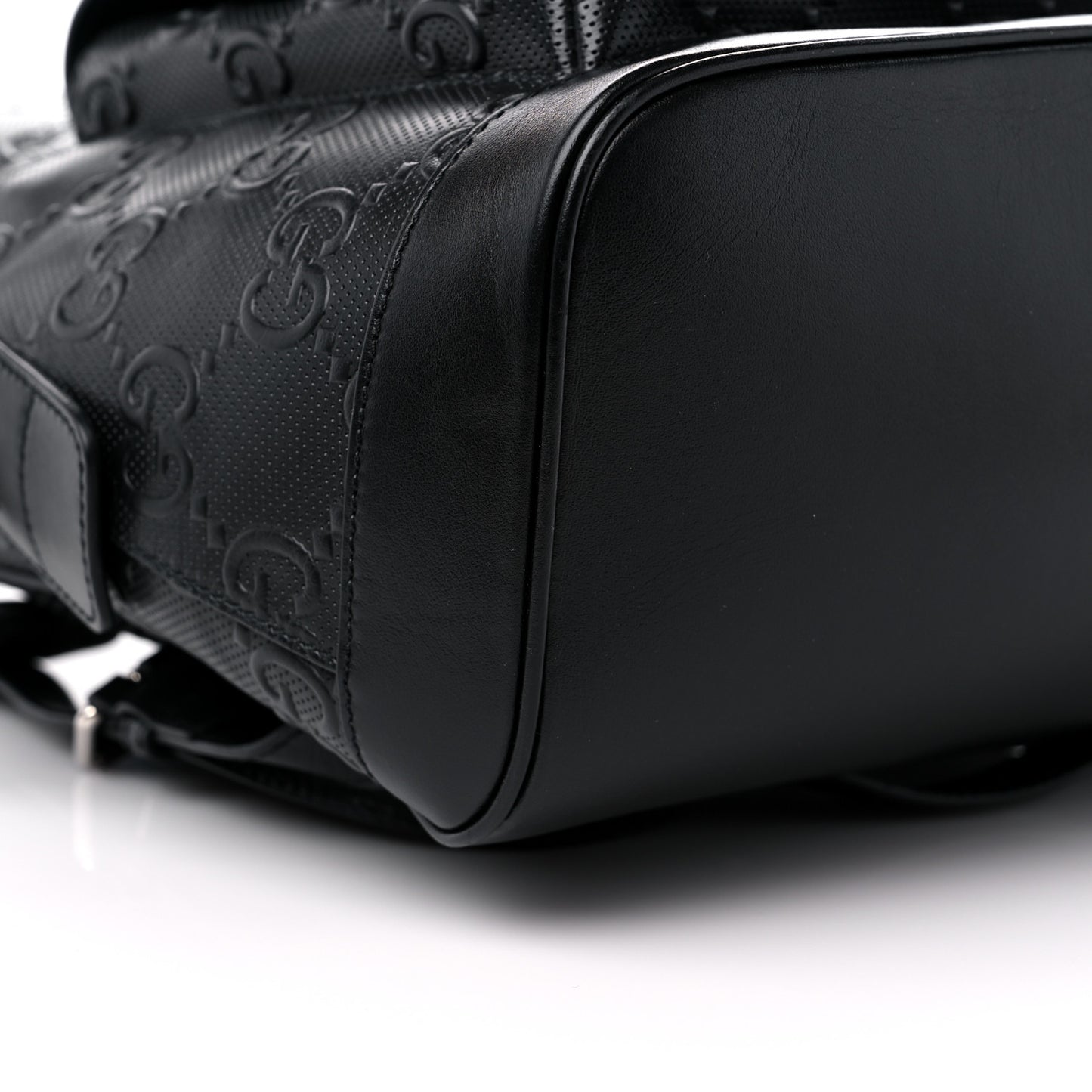 Calfskin GG Tennis Embossed Backpack Black