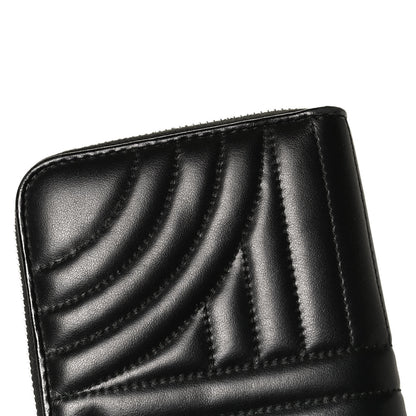 Prada Soft Calfskin Diagramme Zip Around Wallet Black 13 of 13