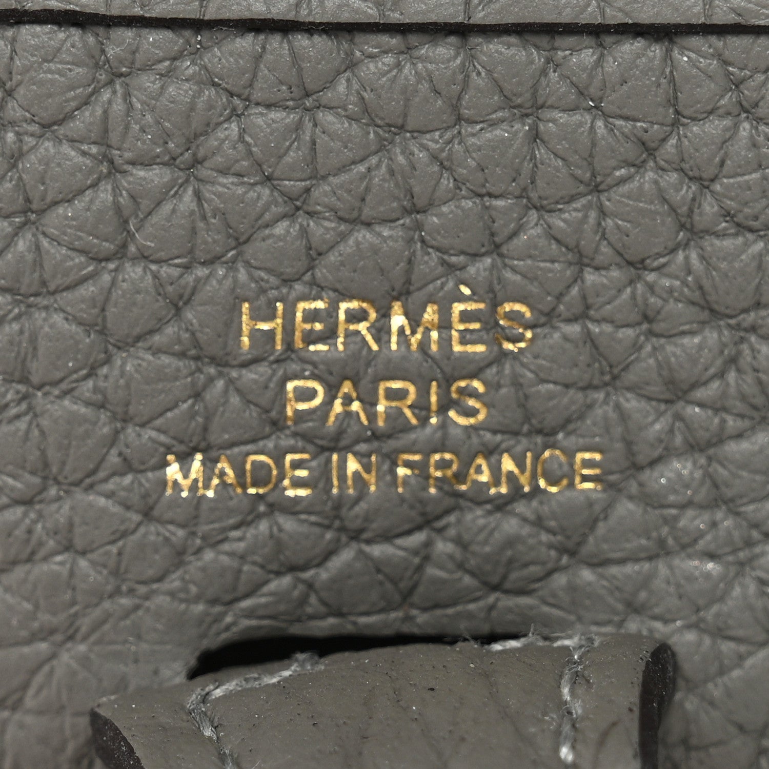 Hermes Taurillon Clemence Evelyne TPM Gris Meyer 6 of 10