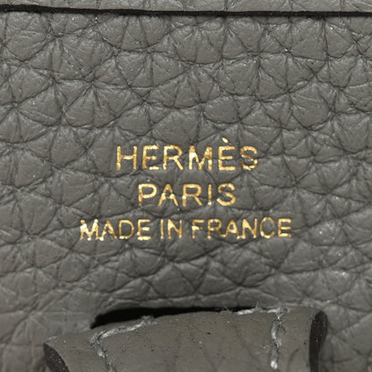 Hermes Taurillon Clemence Evelyne TPM Gris Meyer 6 of 10