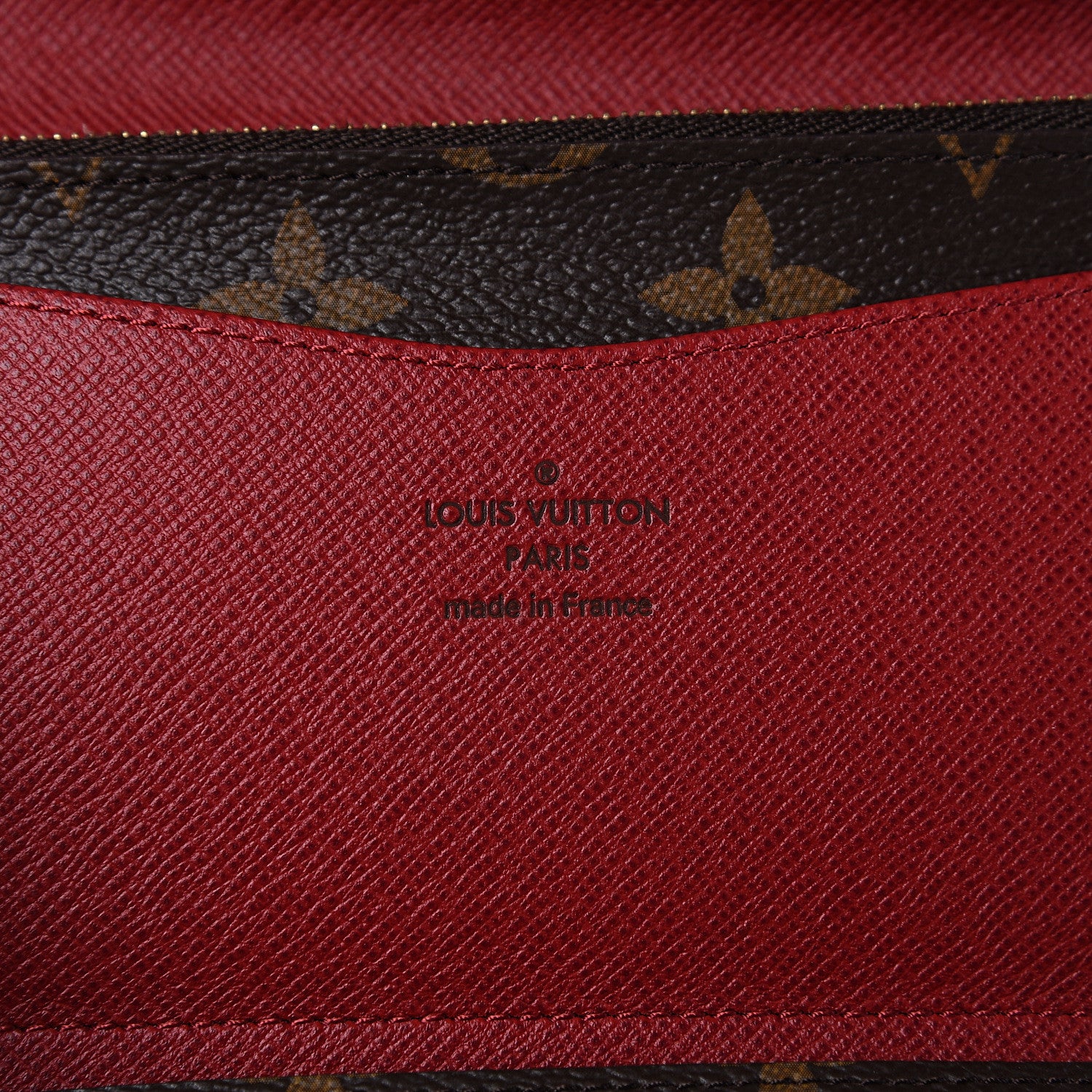 Louis Vuitton Monogram Josephine Wallet Red 5 of 10