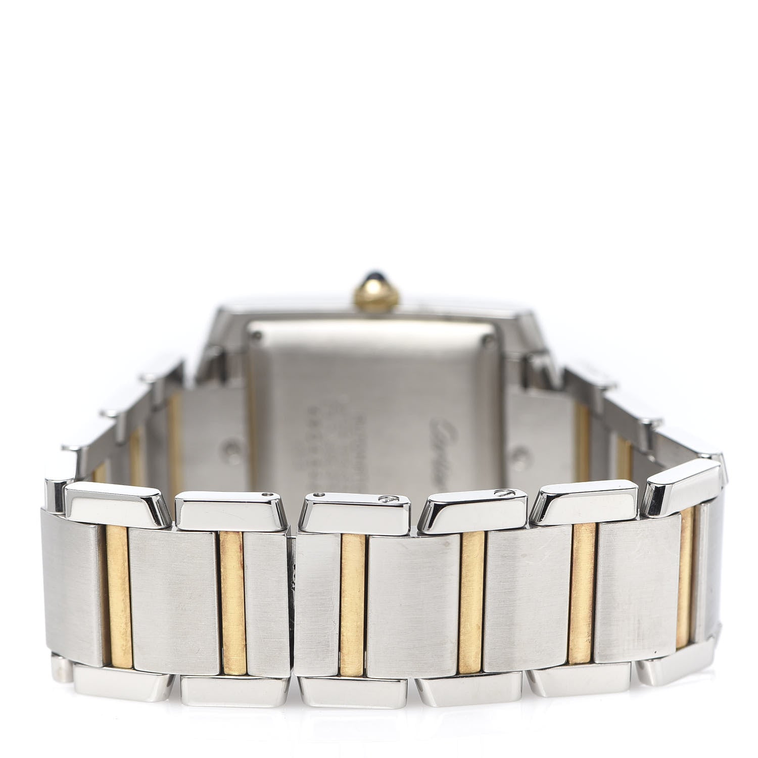 Cartier Stainless Steel 18K Yellow Gold 28mm Tank Francaise Automatic Watch 4 of 6