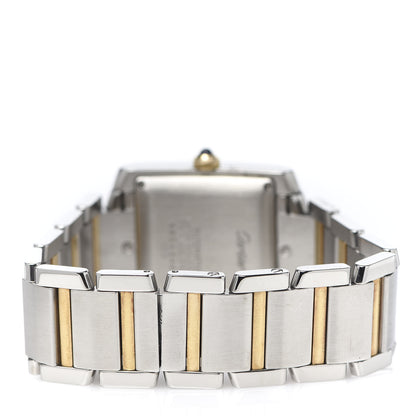 Cartier Stainless Steel 18K Yellow Gold 28mm Tank Francaise Automatic Watch 4 of 6