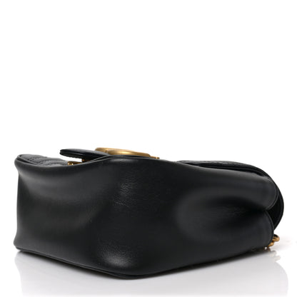 Gucci Calfskin Matelasse Mini GG Marmont Square Shoulder Bag Black 8 of 8