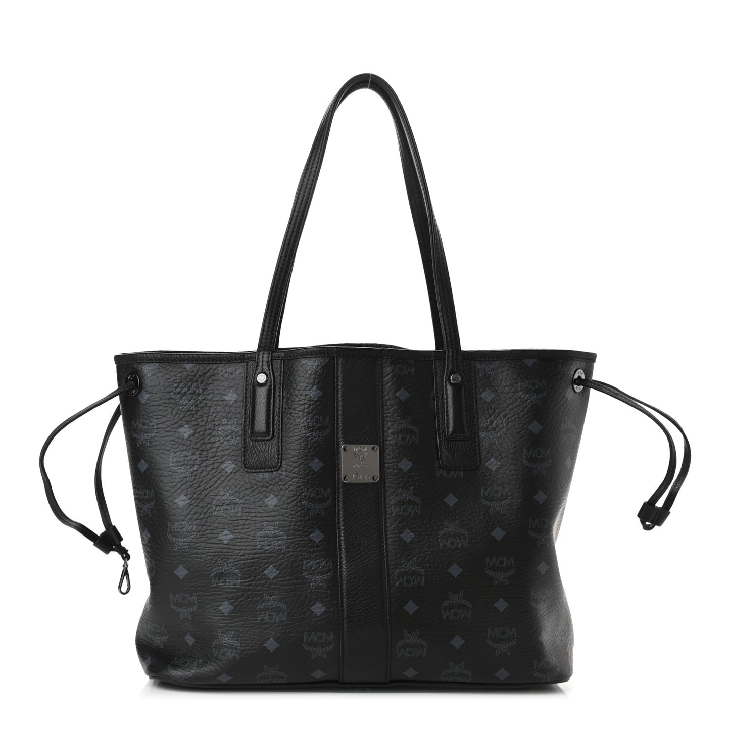 Visetos Medium Liz Reversible Shopper Tote Black