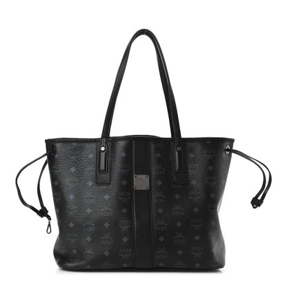 MCM Visetos Medium Liz Reversible Shopper Tote Black 1 of 14