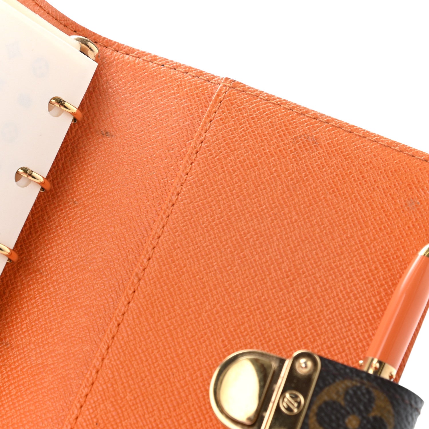 Louis Vuitton Monogram Koala Small Ring Agenda PM Orange 10 of 15