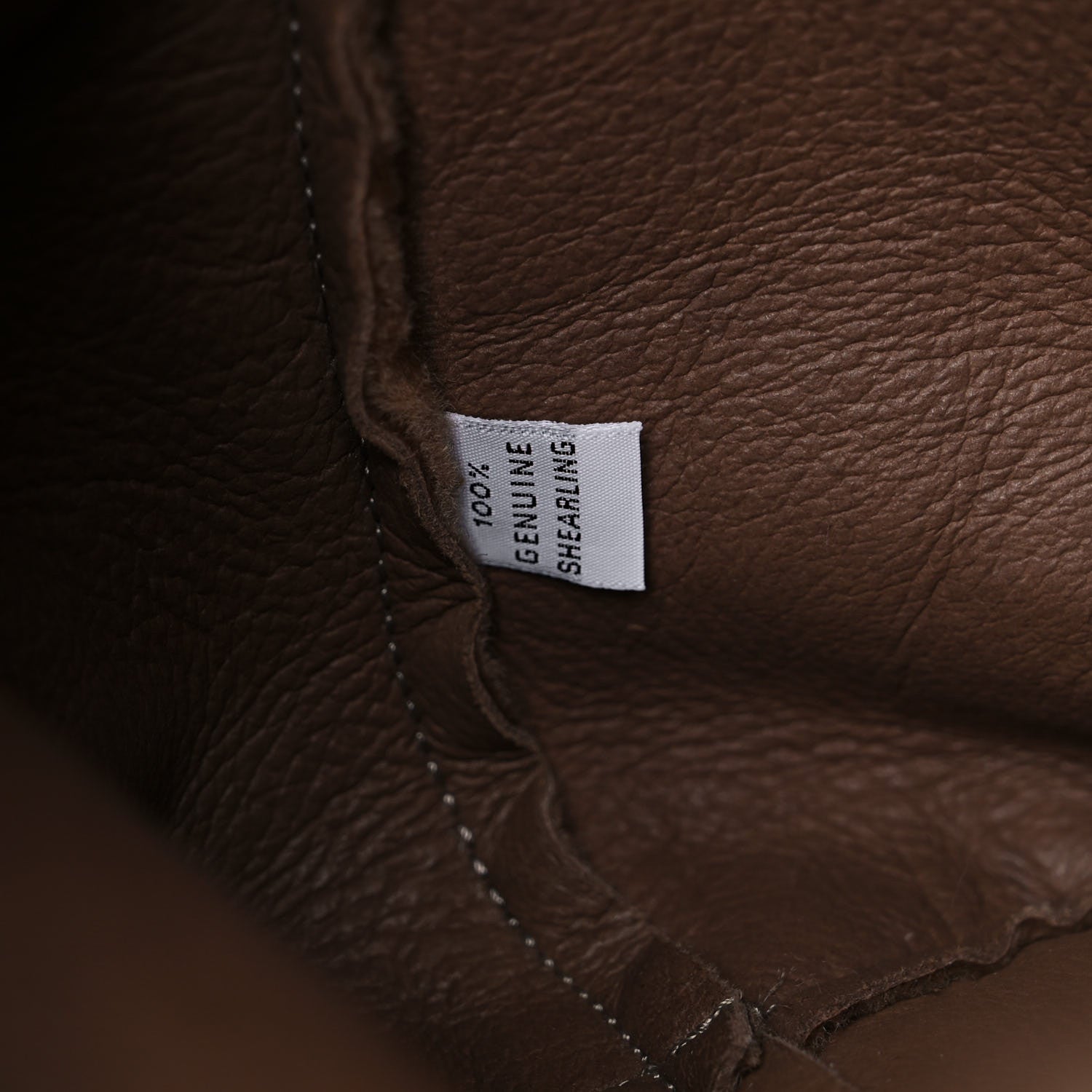 Mansur Gavriel Shearling Mini Bucket Bag Camel 7 of 9